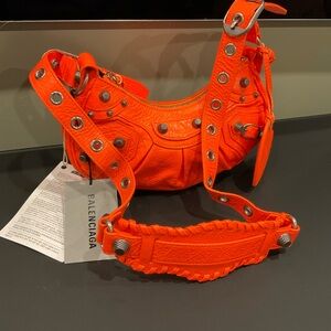 Balenciaga Le Cagole XS Fluorescent Orange NWT